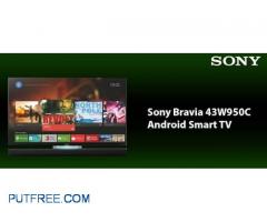 Sony KDL-43W950C, 3D Smart TV, with Extra Sound BAR + Camera,