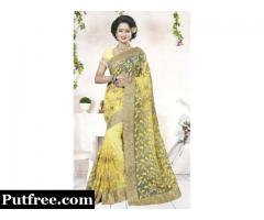 Latest Net sarees online shopping at Mirraw