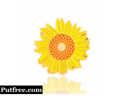 Sunflower Enamel Pins