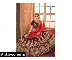 Grab attractive offers on lehengas visit Mirraw