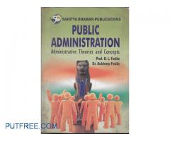 Public Administration Paperback –by B.L.Fadia,‎ Kuldeep Fadia