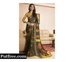 Buy Handwoven Linen Sarees Online At Mirraw