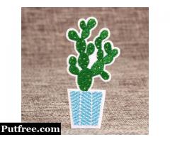 Prickly Pear Embroidered Patches