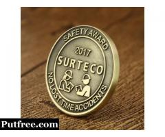 Custom Coins | Safety Award Cheap Challenge Coins
