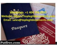 Buy Real passports, IDS | Whatsapp: +1 404 593 0197