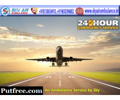 Sky Air Ambulance in Dibrugarh at Economical Rate