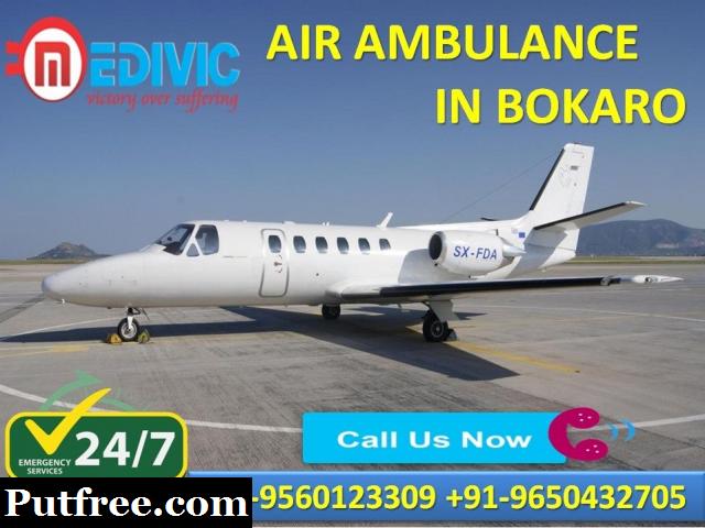 Now Book Precise ICU Care Air Ambulance Service in Bokaro by Medivic
