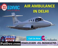 Avail Top-Listed ICU Care Air Ambulance Service in Delhi by Medivic