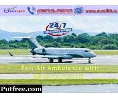 Medical Emergency Charter Air Ambulance in Patna at Low Fare