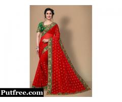 Buy The Latest Red Sarees Online At Fair Prices