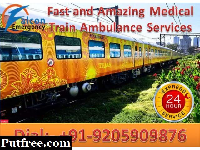 Get Best and Affordable Train Ambulance in Siliguri by Falcon Emergency