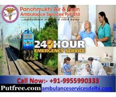 Get Best and Fast Medical Facility - Train Ambulance Patna to Mumbai