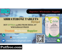 Buy Generic Zytiga 250mg Tablets | Abiraterone 250mg Price India | Indian Zytiga Wholesaler Price