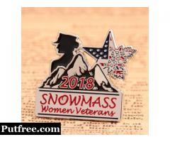 Custom Enamel Pins | Snowmass Women Veterans Custom Pins Cheap