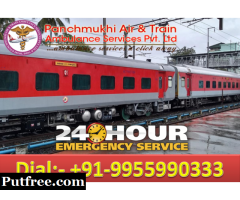 Panchmukhi Train Ambulance from Guwahati to Delhi - Get Outstanding ICU Facility