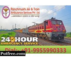 Panchmukhi Train Ambulance Guwahati to Chennai Available with Medical Team