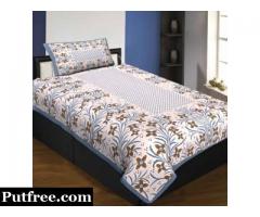 Shop online Handmade Single Bed Sheet at Affordable Price