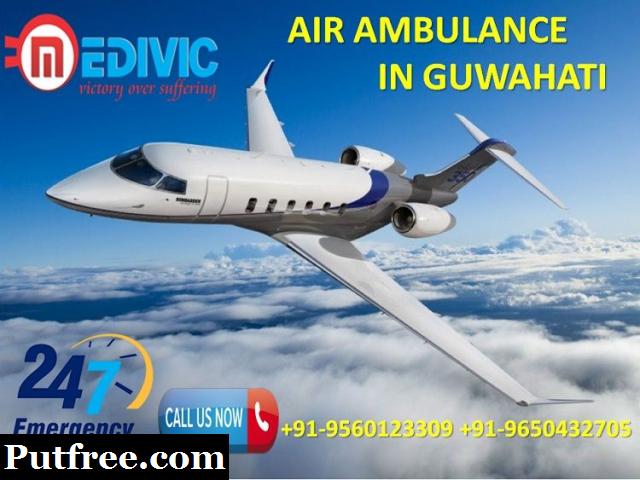 Hire with Inexpensive ICU Support Air Ambulance in Guwahati by Medivic