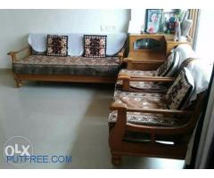 Wooden sofa 5 seater