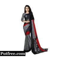 Buy Alluring Crepe Silk Saree Online at Discount Price