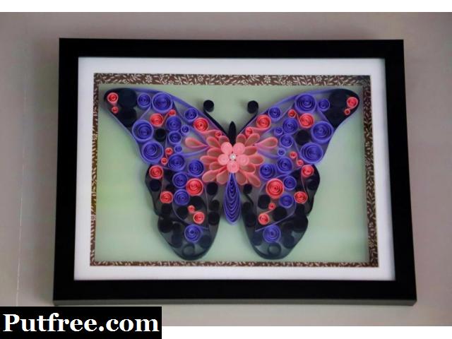 Wedding gifts for home decor Abstract Butterfly art work Aadhi Creation