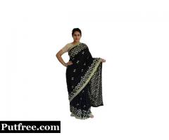 Shop Beautiful Phulkari Sarees Designs Online at Mirraw