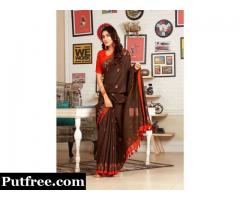 Latest Trending Jute Sarees Online at Mirraw at the Best price