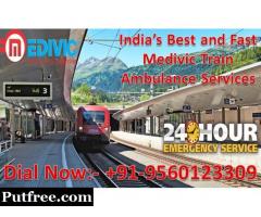 Medivic Aviation Train Ambulance from Ranchi to Delhi – Dedicated Patient Shifting