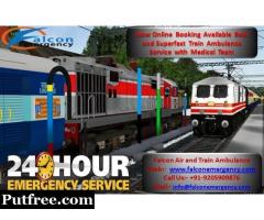 Get Affordable and Trustable Facility - Falcon Emergency Train Ambulance from Guwahati