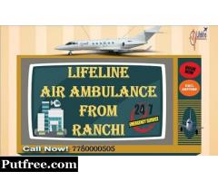 Fix Appointment for ICU Setup Lifeline Air Ambulance in Ranchi for Patient Relocation