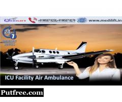 Take Low-Fare Air Ambulance in Guwahati with ICU Facility