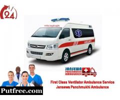 Receive Peerless Ventilator Ambulance Service in Janakpuri