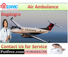 Hire Air Ambulance in Bagdogra by Medivic Aviation with Doctor