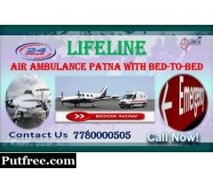 Lifeline Air Ambulance in Patna Very Classy Regard to Shift Critical Patient