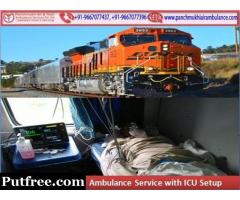 Get Panchmukhi Train Ambulance from Patna to Delhi with Expert Medical Team at Low Cost