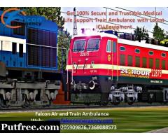 Get Falcon Emergency Train Ambulance from Patna to Mumbai - 24 Hours Affordable