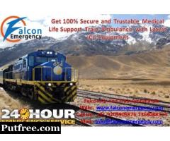 Get Best and Advanced Medically Equipped – Falcon Train Ambulance from Guwahati to Delhi