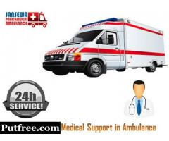 Get Modern Road Ambulance in Bhagalpur with Medical Staff