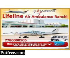 Get Comfort with Reliable Safety Hire Lifeline Air Ambulance from Ranchi