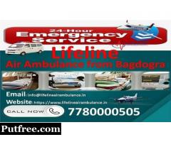 Get Lifeline Air Ambulance in Bagdogra to Grant Sufferer Amazing Care in Aircraft