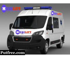 Get 24 hours Booking is available for Medilift Road Ambulance in Dhanbad
