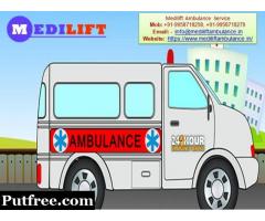 Get Reliable and Affordable Cost - Medilift Ground Ambulance Service in Chattarpur
