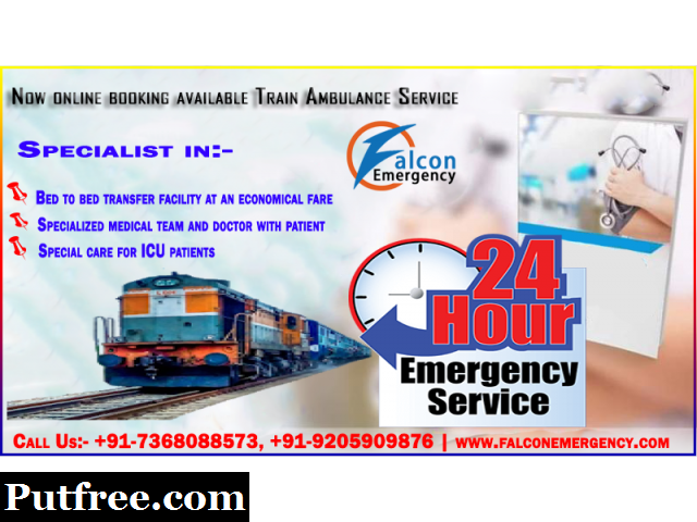 Get Best & Low Budget Train Ambulance Services in Delhi - Falcon Emergency
