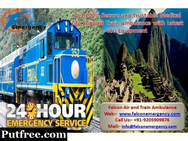 Get Falcon Emergency Train Ambulance Services in Varanasi for Serious Patient Transfer