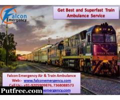 Get Falcon Emergency Train Ambulance Services in Allahabad with Medical Facility