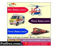 Vedanta Air Ambulance Services in Vellore provides World Class Medical Transport Facility
