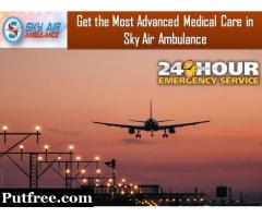 Book Sky Air Ambulance in Ranchi with Complete Medical Features