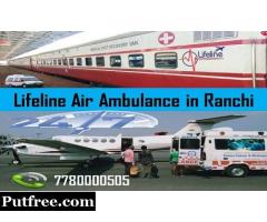 Lifeline Air Ambulance Cost from Ranchi to Vellore is Budget-Friendly