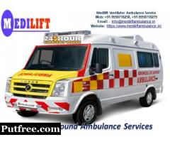 Get Low Budget Ground Ambulance Service in Hatia by Medilift