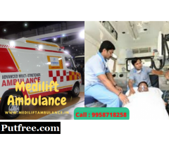 24X7 Medilift Ambulance Service in Chanakyapuri